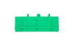 Шина '0' PE (6х9мм) 10 отверстий латунь зеленый изолированный корпус на DIN-рейку EKF PROxima