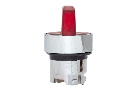 Исполнительный механизм переключателя ХB4 красный на 2 положения возвратный без фиксации, с подсветкой с короткой ручкой EKF PROxima