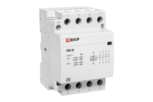 Контактор модульный КМ 25А 4NО (3 мод.) EKF PROxima