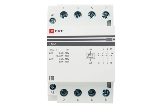 Контактор модульный КМ 16А 2NО+2NC (3 мод.) EKF PROxima