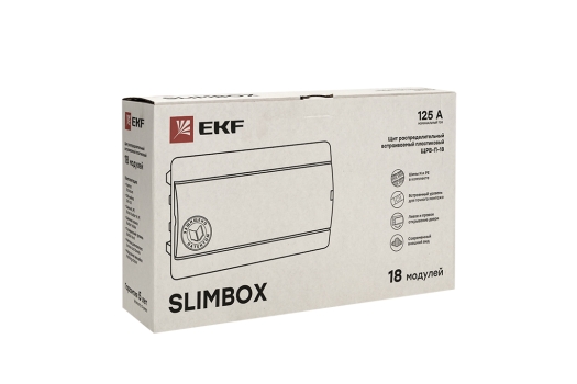 Щит распред. встраиваемый ЩРВ-П-18 'SlimBox' IP41 EKF PROxima