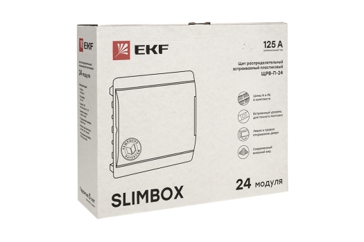 Щит распределительный ЩРВ-П-24 'SlimBox' белая дверца IP41 EKF PROxima