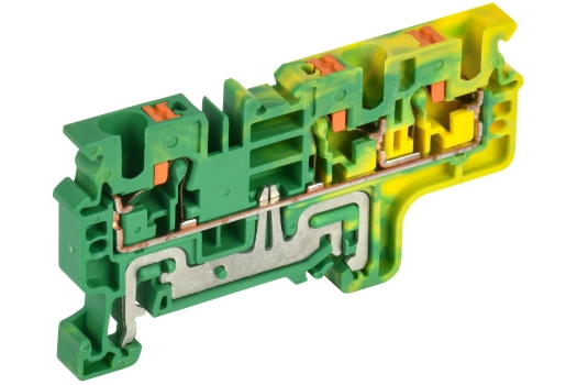 Колодка клеммная CP-MC-PEN заземляющая 3 вывода 4мм2 желто-зеленая IEK