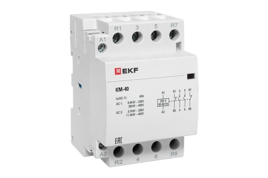 Контактор модульный КМ 40А 2NО+2NC (3 мод.) EKF PROxima