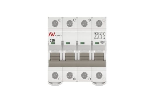 Выключатель автоматический AV-6 DC 4P 25A (C) 6kA EKF AVERES