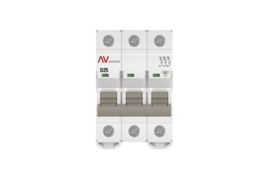 Выключатель автоматический AV-6 3P 25A (D) 6kA EKF AVERES