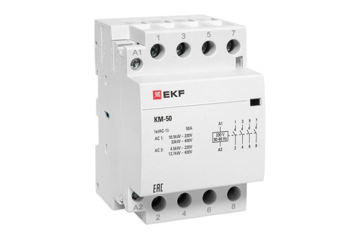 Контактор модульный КМ 50А 4NО (3 мод.) EKF PROxima