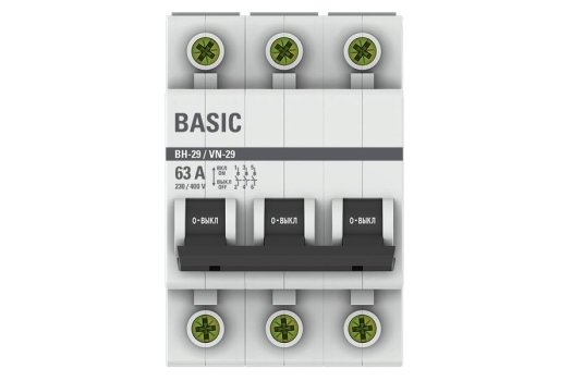 Выключатель нагрузки 3P 63А ВН-29 Basic