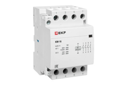 Контактор модульный КМ 16А 4NО (3 мод.) EKF PROxima