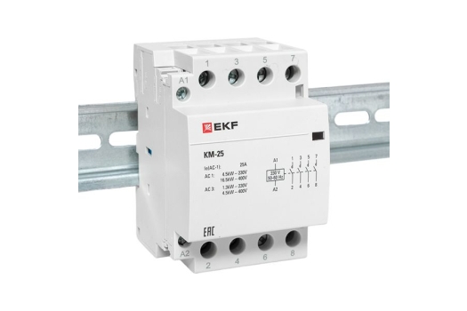 Контактор модульный КМ 25А 4NО (3 мод.) EKF PROxima