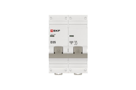 Автоматический выключатель 2P 35А (D) 10kA ВА 47-100 EKF PROxima