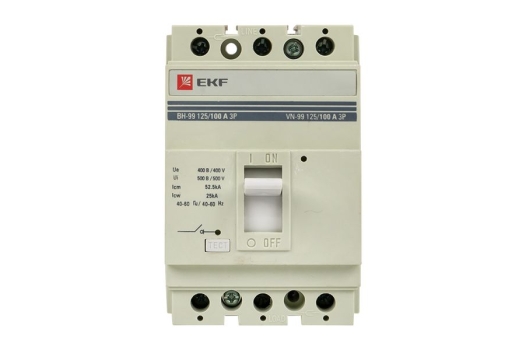 Выключатель нагрузки ВН-99 125/100А 3P EKF PROxima