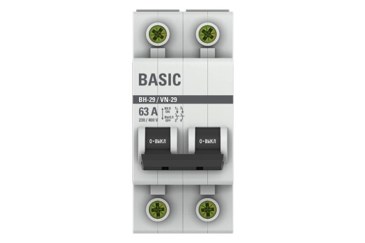 Выключатель нагрузки 2P 63А ВН-29 Basic