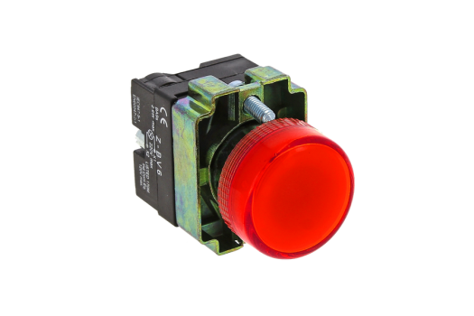 Лампа сигнальная BV64 красная EKF