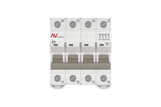 Выключатель автоматический AV-6 DC 4P 1A (C) 6kA EKF AVERES