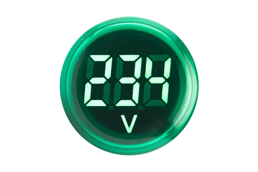 Индикатор значения напряжения зеленый ED16-22VD EKF PROxima