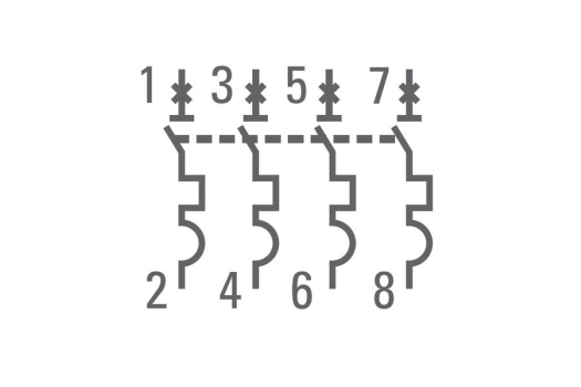 Автоматический выключатель 4P 1,6А (C) 4,5kA ВА 47-63 EKF PROxima