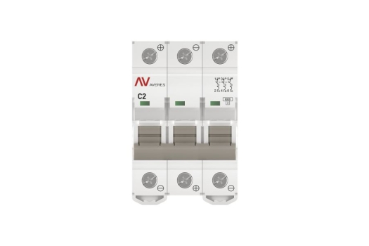 Выключатель автоматический AV-6 DC 3P 2A (C) 6kA EKF AVERES