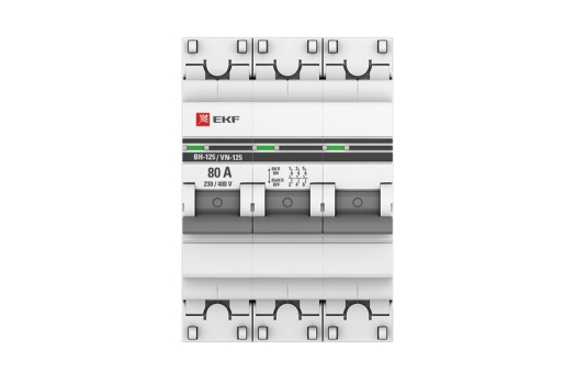 Выключатель нагрузки 3P 80А ВН-125 EKF PROxima