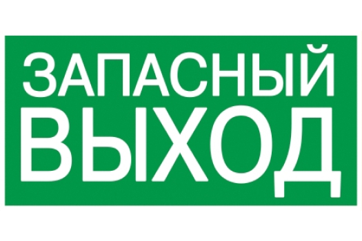 Этикетка самоклеящаяся 200х100мм 'ЗАПАСНЫЙ ВЫХОД' IEK