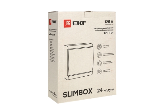 Щит распределительный ЩРН-П-24 'SlimBox' белая дверца IP41 EKF PROxima