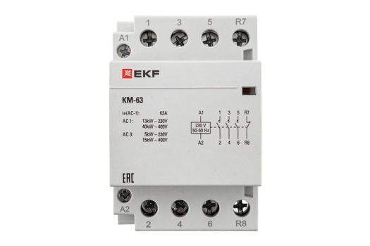 Контактор модульный КМ 63А 3NО+NC (3 мод.) EKF PROxima