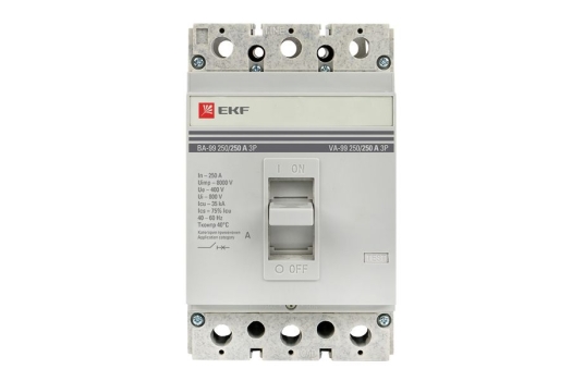 Выключатель автоматический ВА-99 250/250А 3P 35кА EKF PROxima