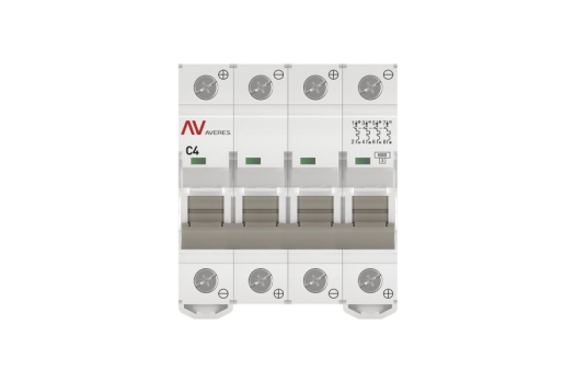 Выключатель автоматический AV-6 DC 4P 4A (C) 6kA EKF AVERES