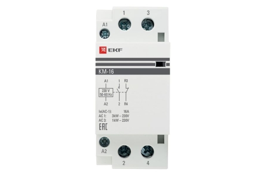 Контактор модульный КМ 16А NО+NC (2 мод.) EKF PROxima