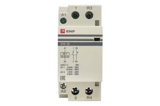 Контактор модульный КМ 25А NО+NC (2 мод.) EKF PROxima