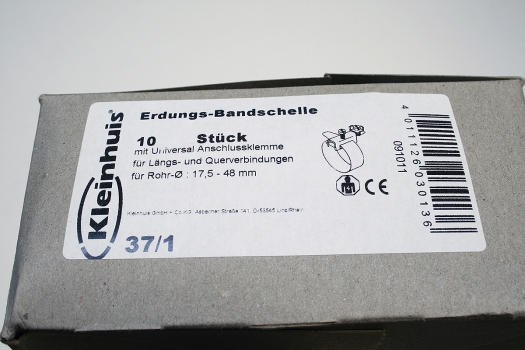 Хомут заземления труб, d = 17,5 - 48 мм (Германия)