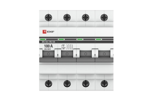 Выключатель нагрузки 4P 100А ВН-125 EKF PROxima