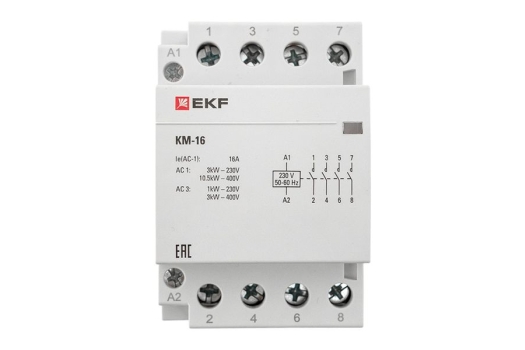 Контактор модульный КМ 16А 4NО (3 мод.) EKF PROxima