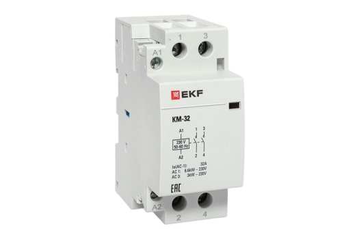 Контактор модульный КМ 32А 2NО (2 мод.) EKF PROxima