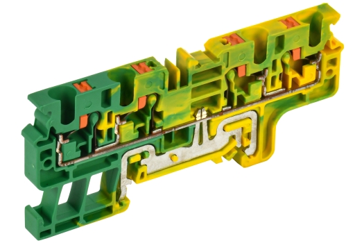 Колодка клеммная CP-MC-PEN заземляющая 4 вывода 4мм2 желто-зеленая IEK