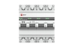 Автоматический выключатель 4P 5А (D) 4,5kA ВА 47-63 EKF PROxima