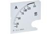 Шкала сменная для амперметра Э47 125/5А класс точности 1,5 96х96мм IEK