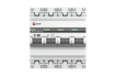 Автоматический выключатель 4P 40А (C) 4,5kA ВА 47-63 EKF PROxima