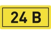 Наклейка '24В' (10х15) EKF PROxima